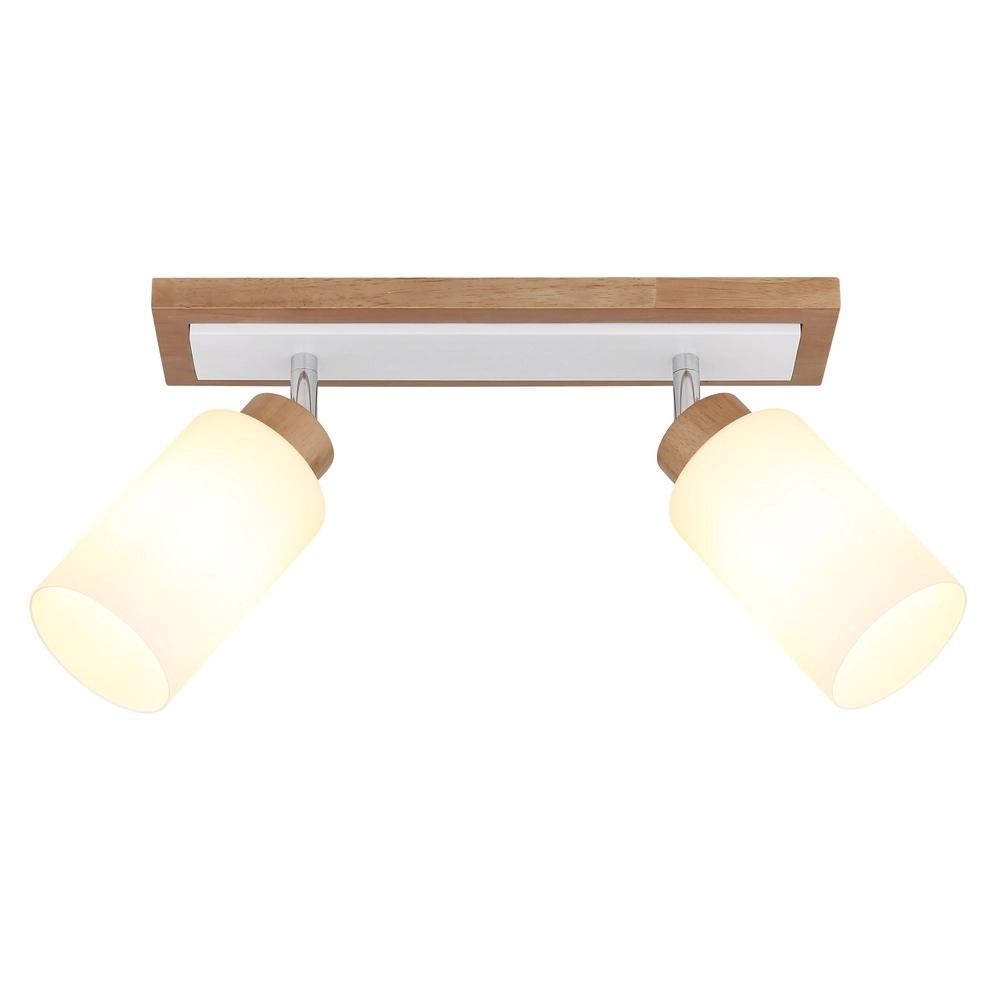 Deckenlampe Rowena 2-Licht Holz Globo 9007371592357