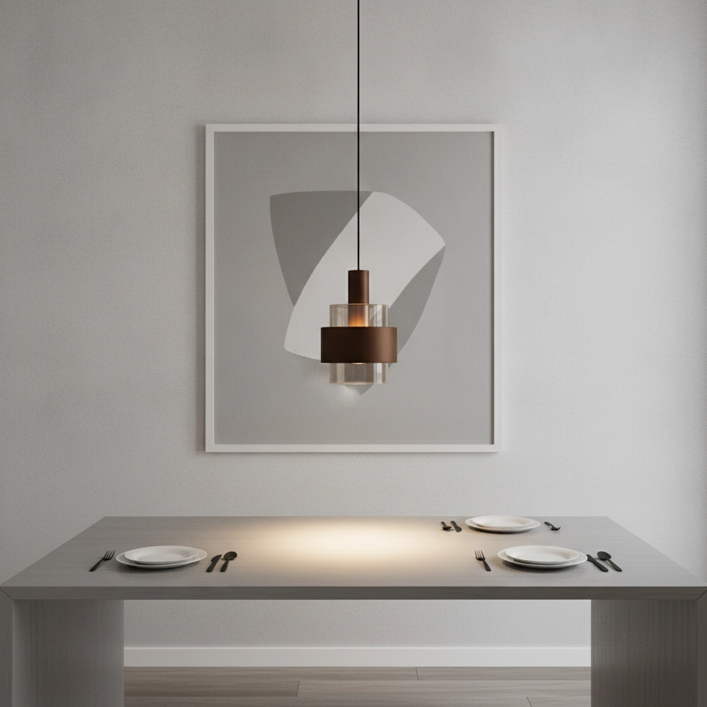 Moderne Pendellampe Serena Kaffeebraun Ø 18,5 cm