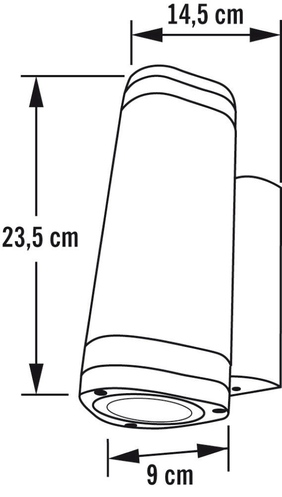 Wandspot Modena Up - Down 2-leichter 23 cm weiß KonstSmide 7318307512250