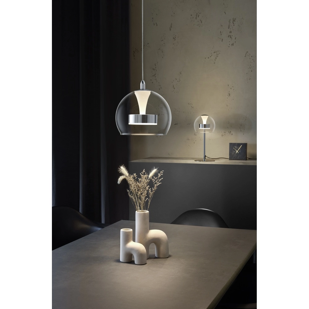 Tischlampe Flynt Chrom Trio 4017807671032