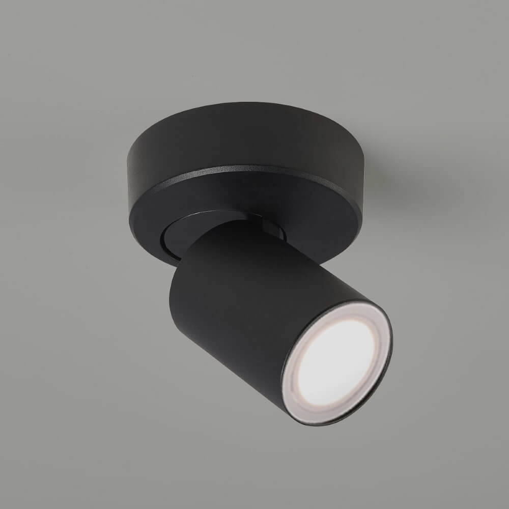 Deckenleuchte Moon 1 rund schwarz Lyora