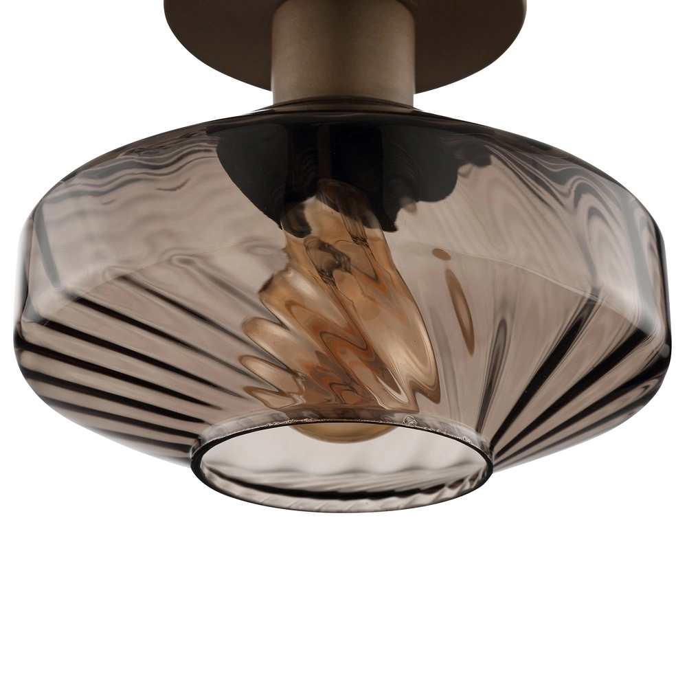 Einzigartige Deckenlampe Lyn Kaffeebraun Ø 28 cm Brilliant 4004353477027