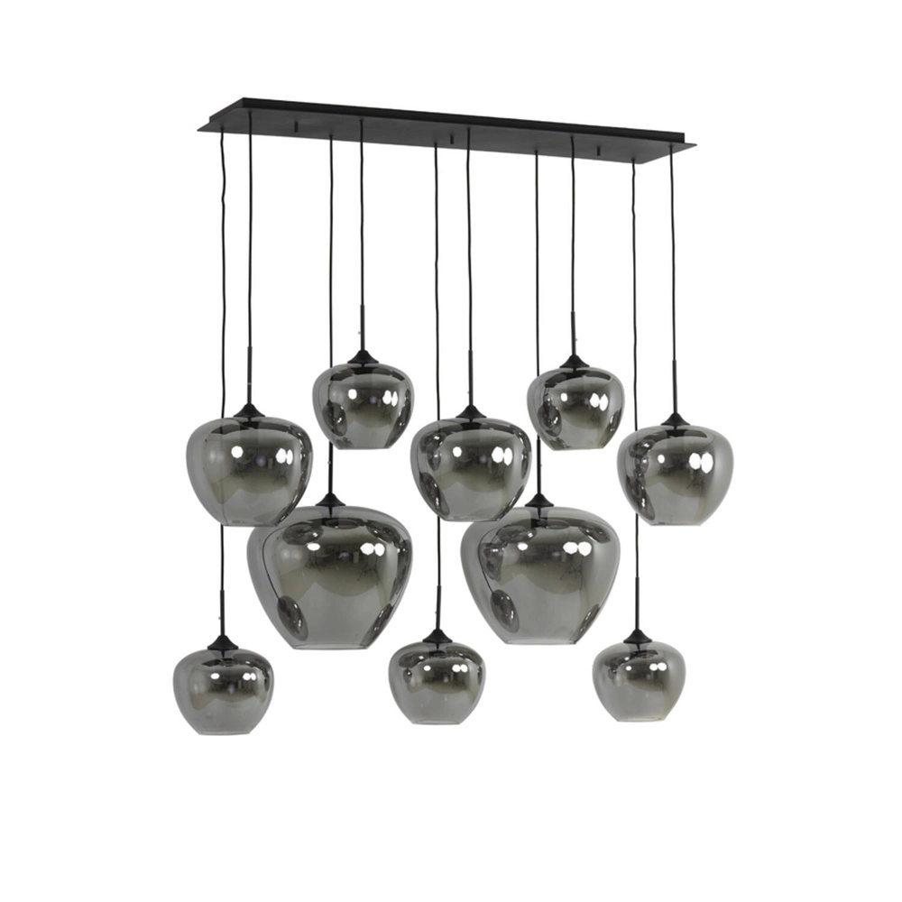 Pendellampe Mayson 10-Licht Rauch