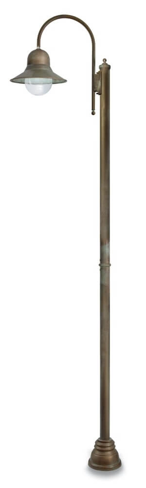 Stehlampe Campanula M – gealtertes Messing