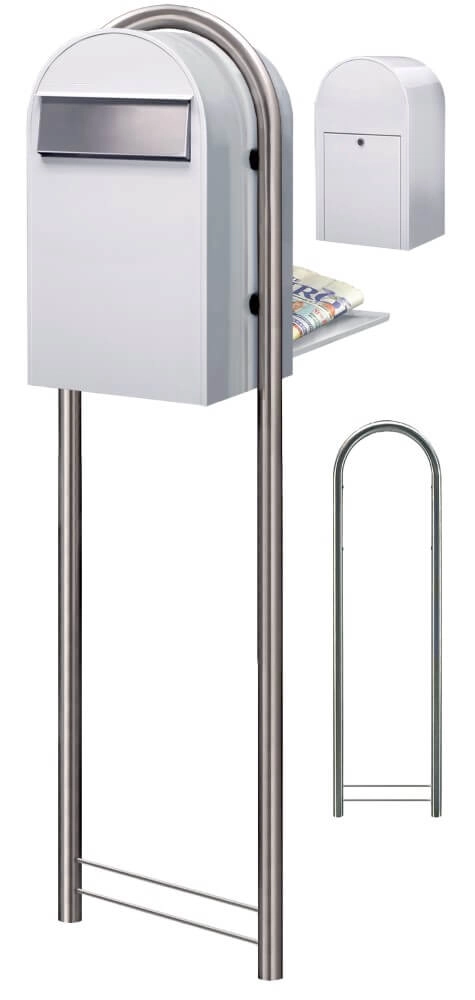 Briefkasten Grande B 9016 i Weiß Bobi 6417237034281