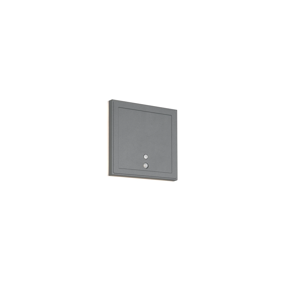 Design-Wandleuchte Fortaleza quadratisch anthrazit
