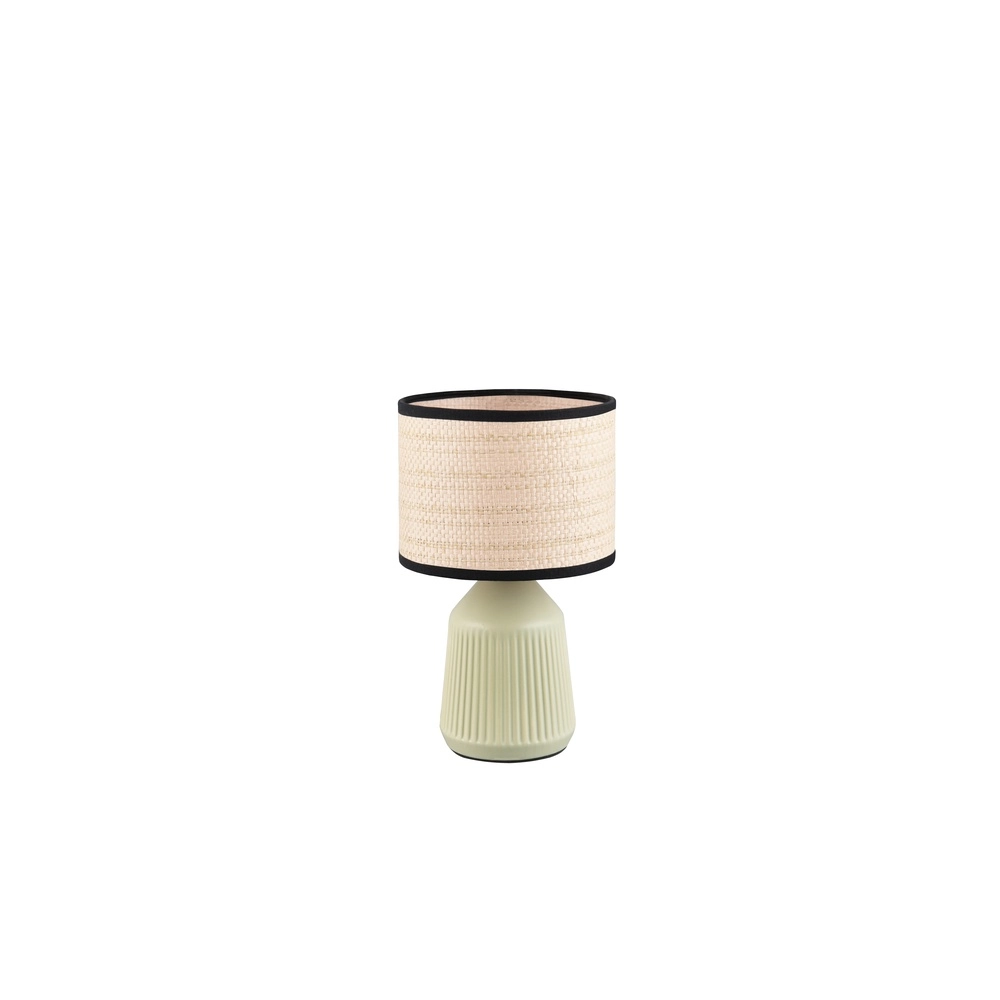 Tischlampe Formentera Ø 16 cm grün Trio 4017807692068