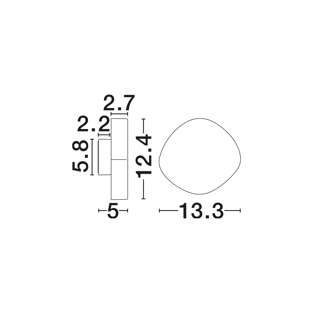 Design-Wandlampe Balic Schwarze Außenluft Lyora 5212017497123