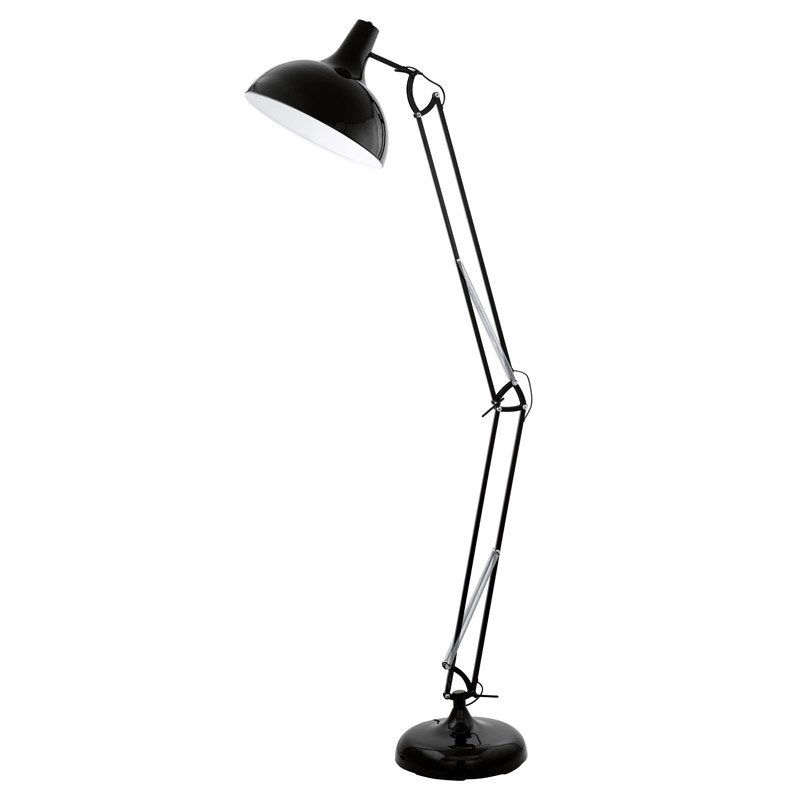 Stehlampe Borgillo schwarz
