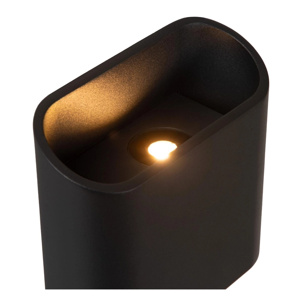 Design-Wandlampe Atila schwarzes IP65 auf und ab Lucide 5411212680105