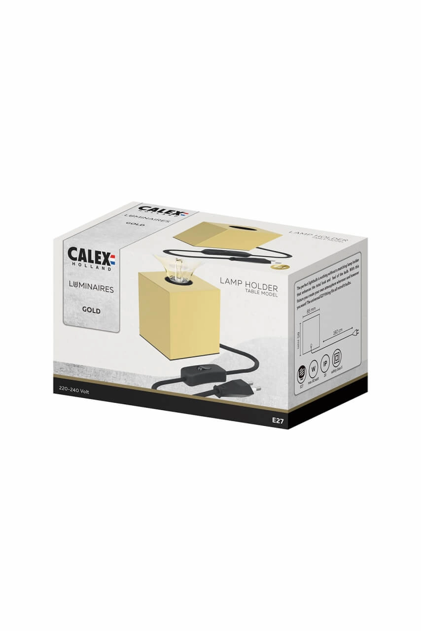 Goldfarbener Tischblock Tabler Quadrat Circle 8712879150787