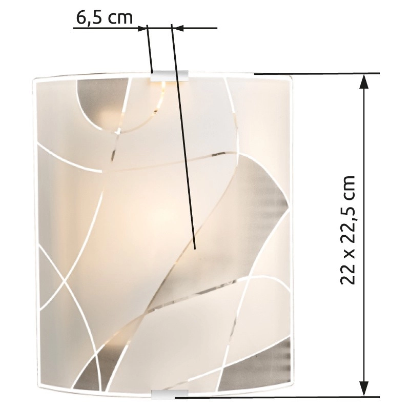 Wandlampe Paranja weißes S Globo 9007371326297
