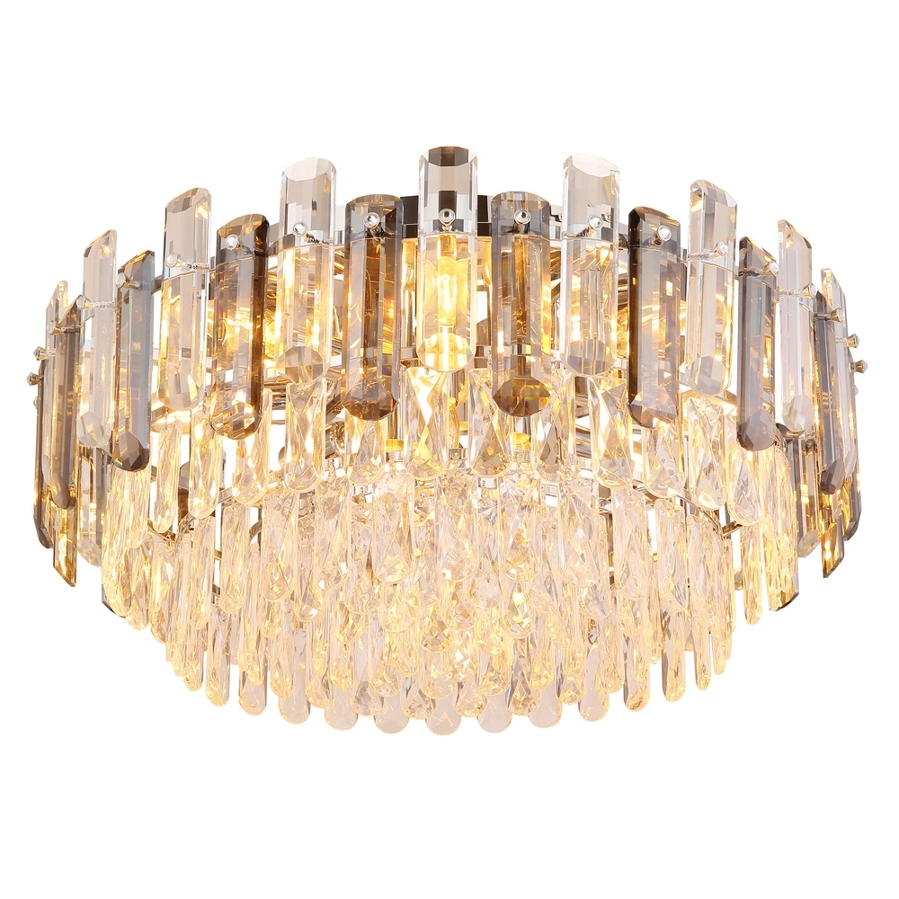 Deckenlampe Orgina Chrom mit Kristall Ø 55 cm