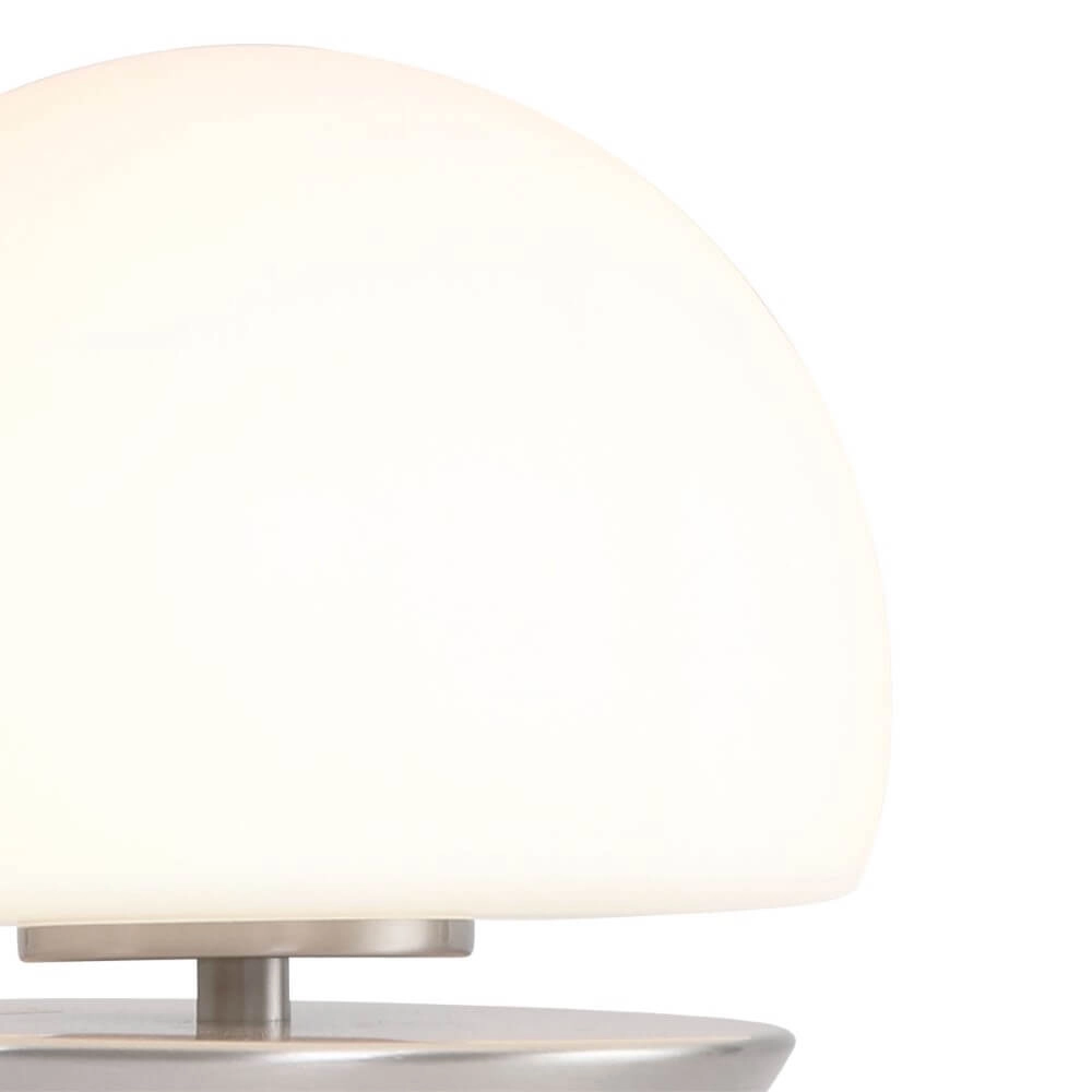 Tischlampe Ancilla 17 cm metallic-grau Steinhauer 8712746114331
