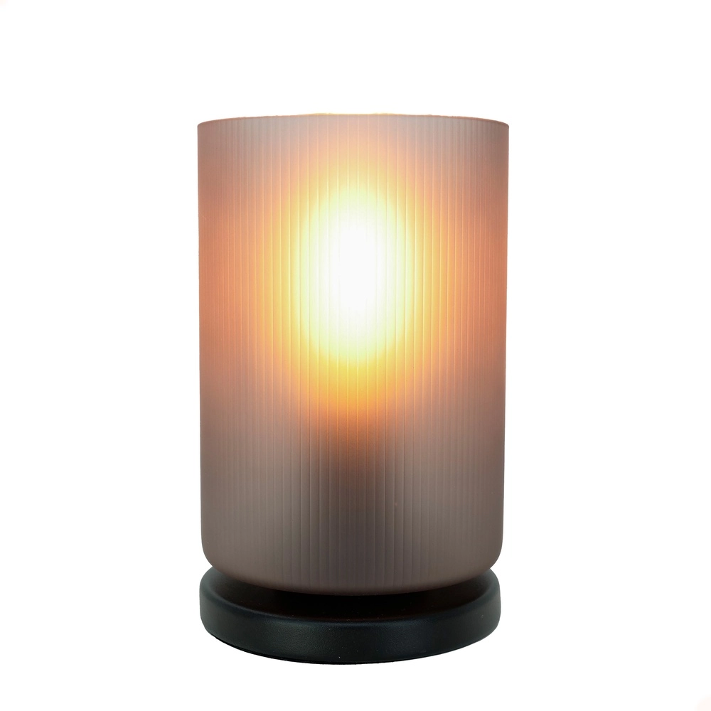 Tischlampe Colomera Rauchmattiertes Glas