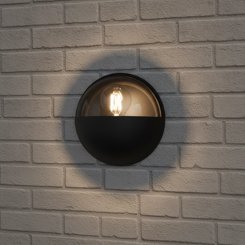 Wandleuchte mit rundem Design Amel anthrazit