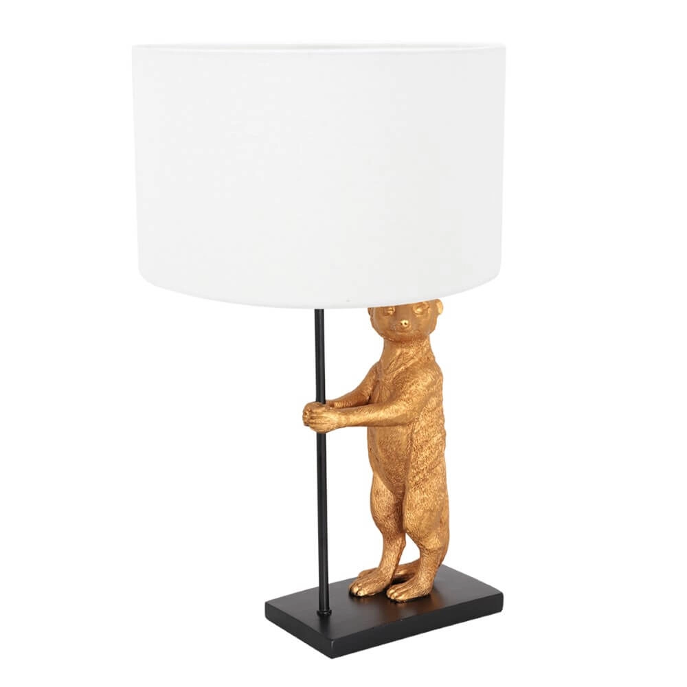 Tischlampe Animaux mit sandfarbenem Leinenschirm Steinhauer 8712746151817