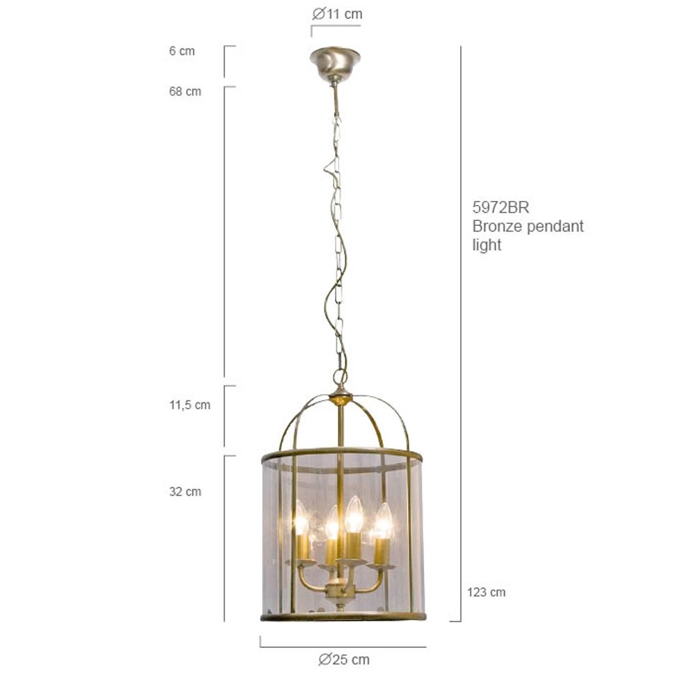 Pendelleuchte Pimpernel 25 cm alter messing Steinhauer 8712746051957