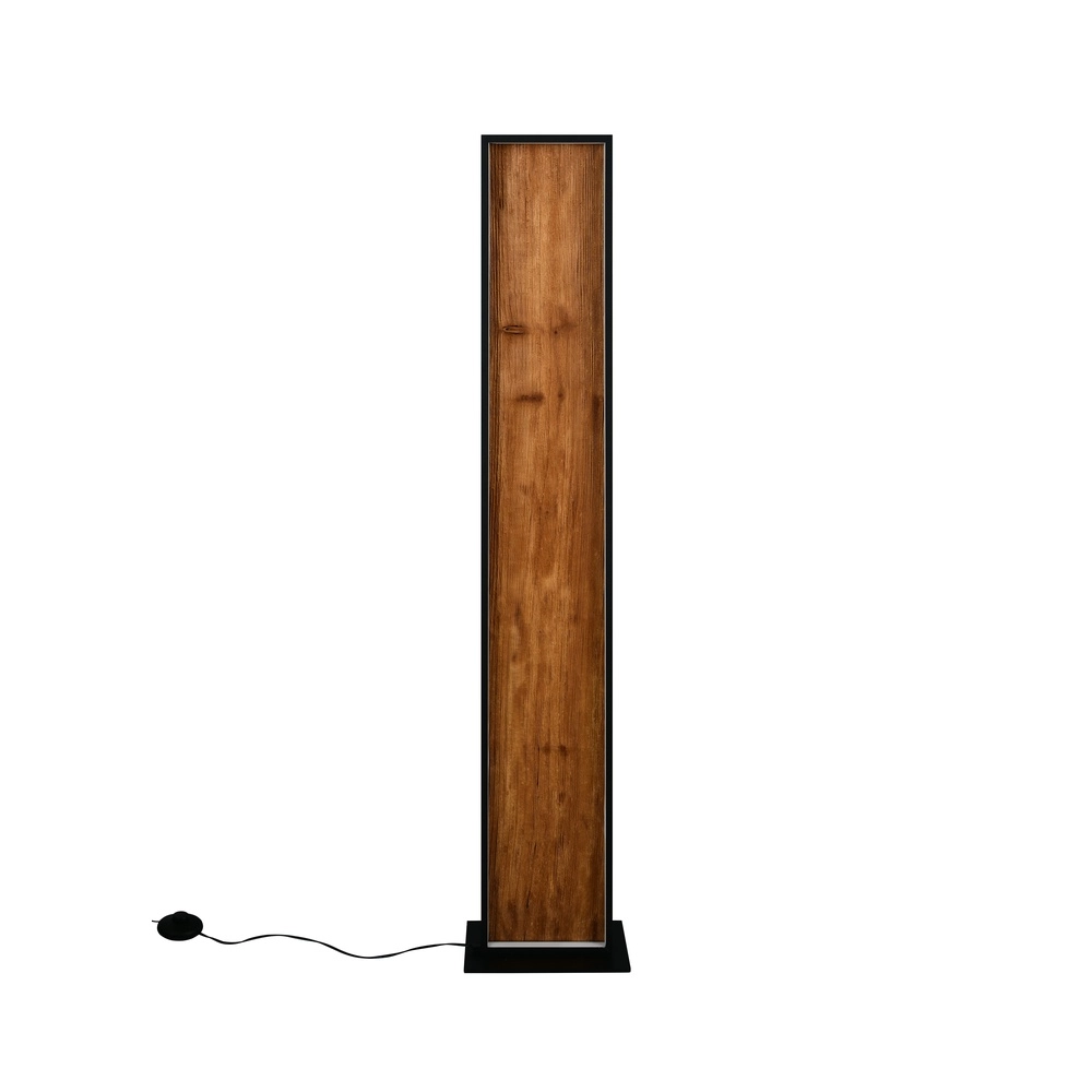 Design-Stehleuchte Kalea schwarz mit Holz Trio 4017807661446