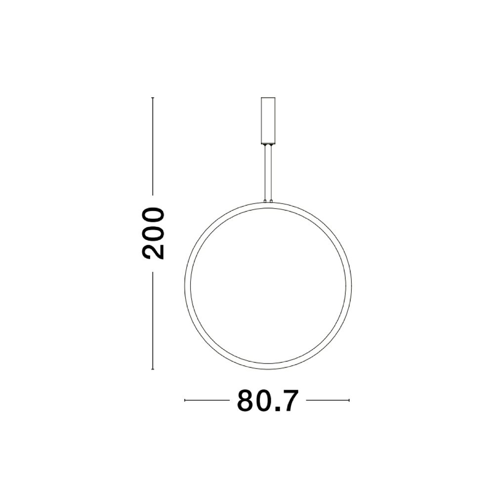Runde Pendelleuchte Change Ø 80,7cm schwarz Lyora 5212017437310