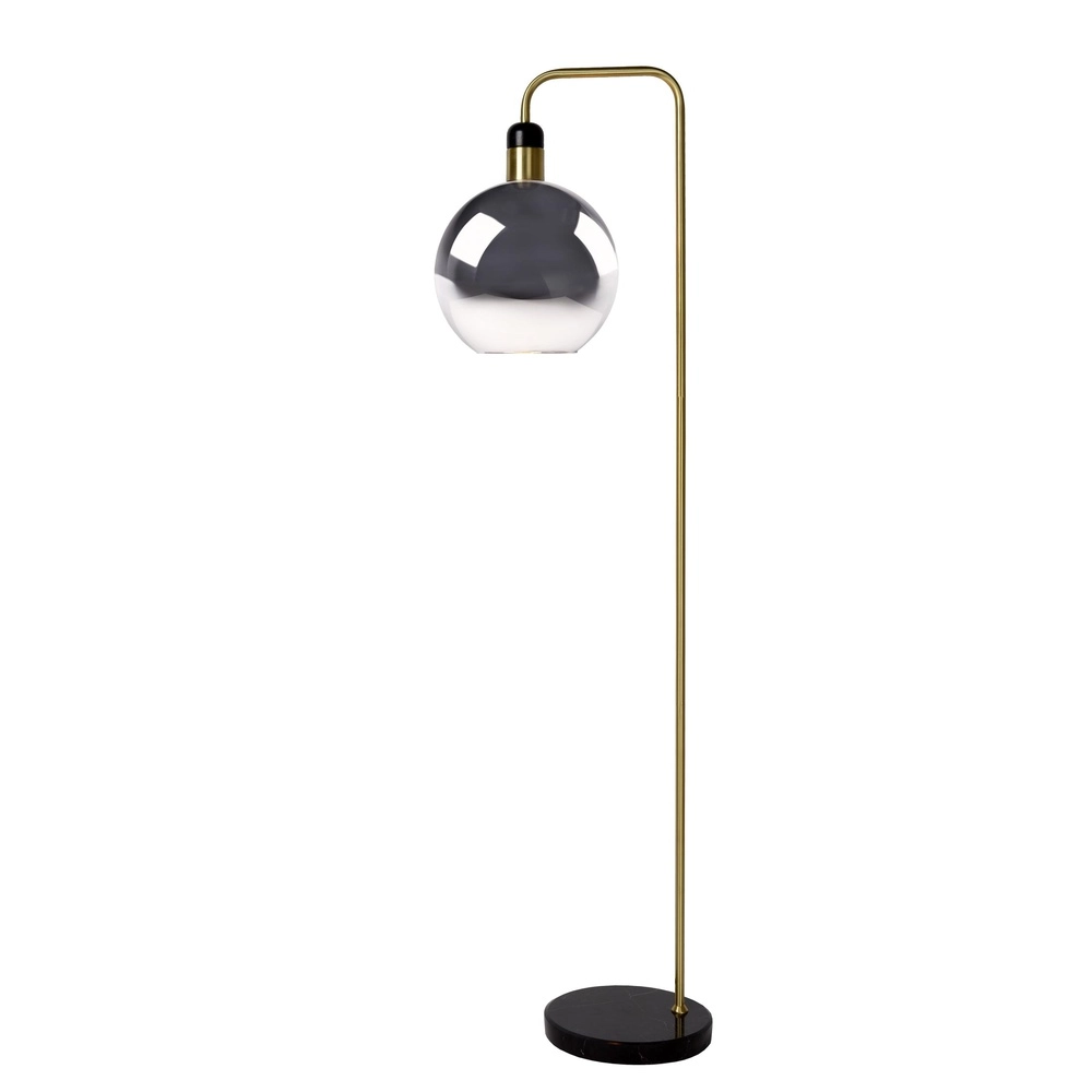 Stehlampe Julius Rauchglas