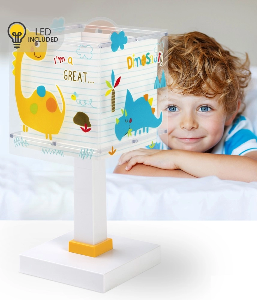 Tischlampe Dinos gelb Dalber 8420406001814