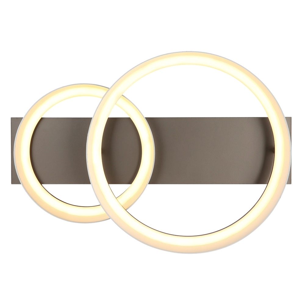 Elegante Deckenlampe Syrakus Kaffeebraun 2 Ringe Globo 9007371573080