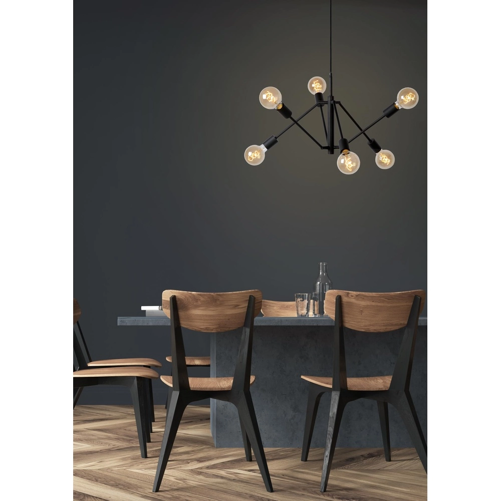 Pendellampe Lester Black 6-Lights Lucide 5411212211330