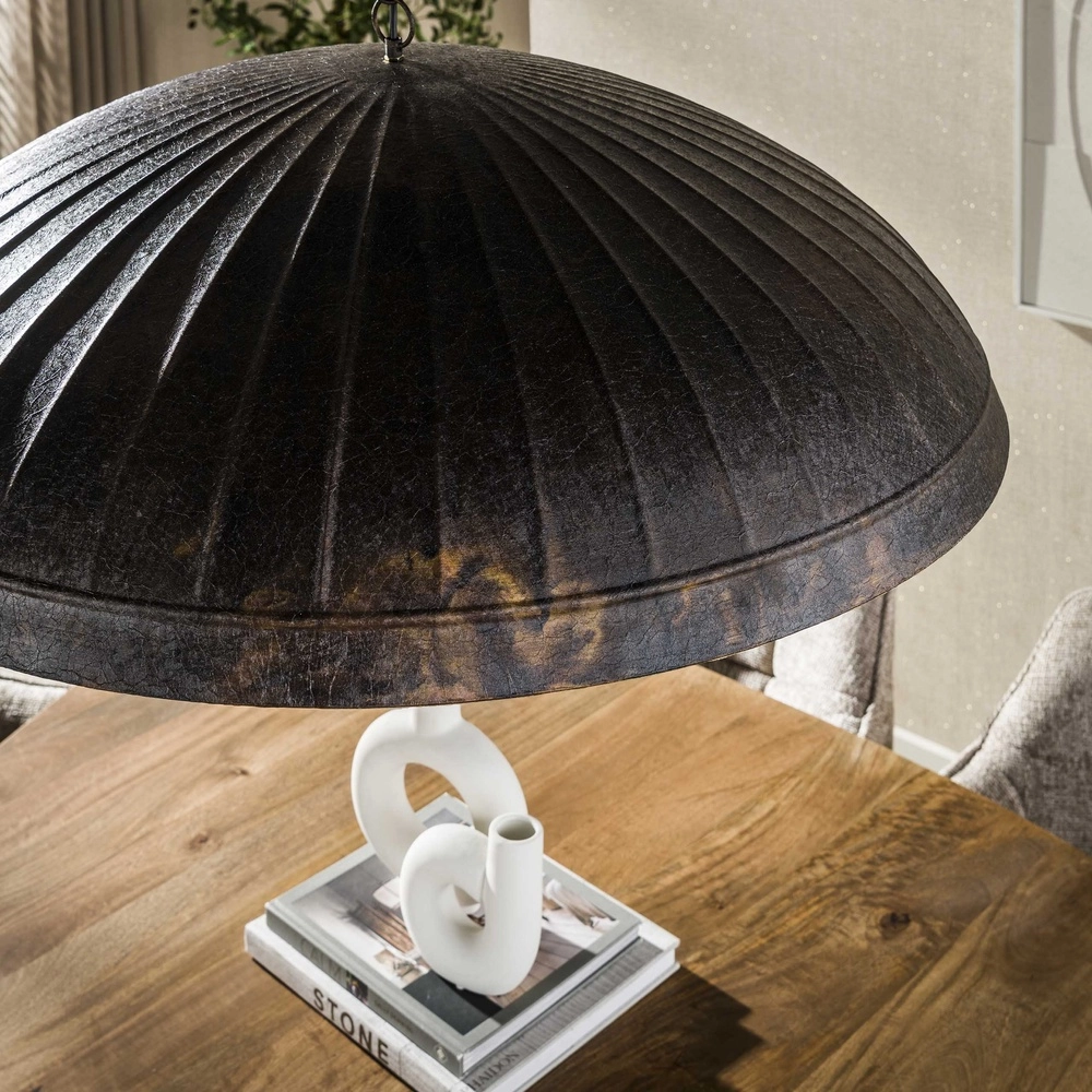 Industrie-Bürolampe Guard Ø 90 cm – geräuchert braun Lyora 8716803511514