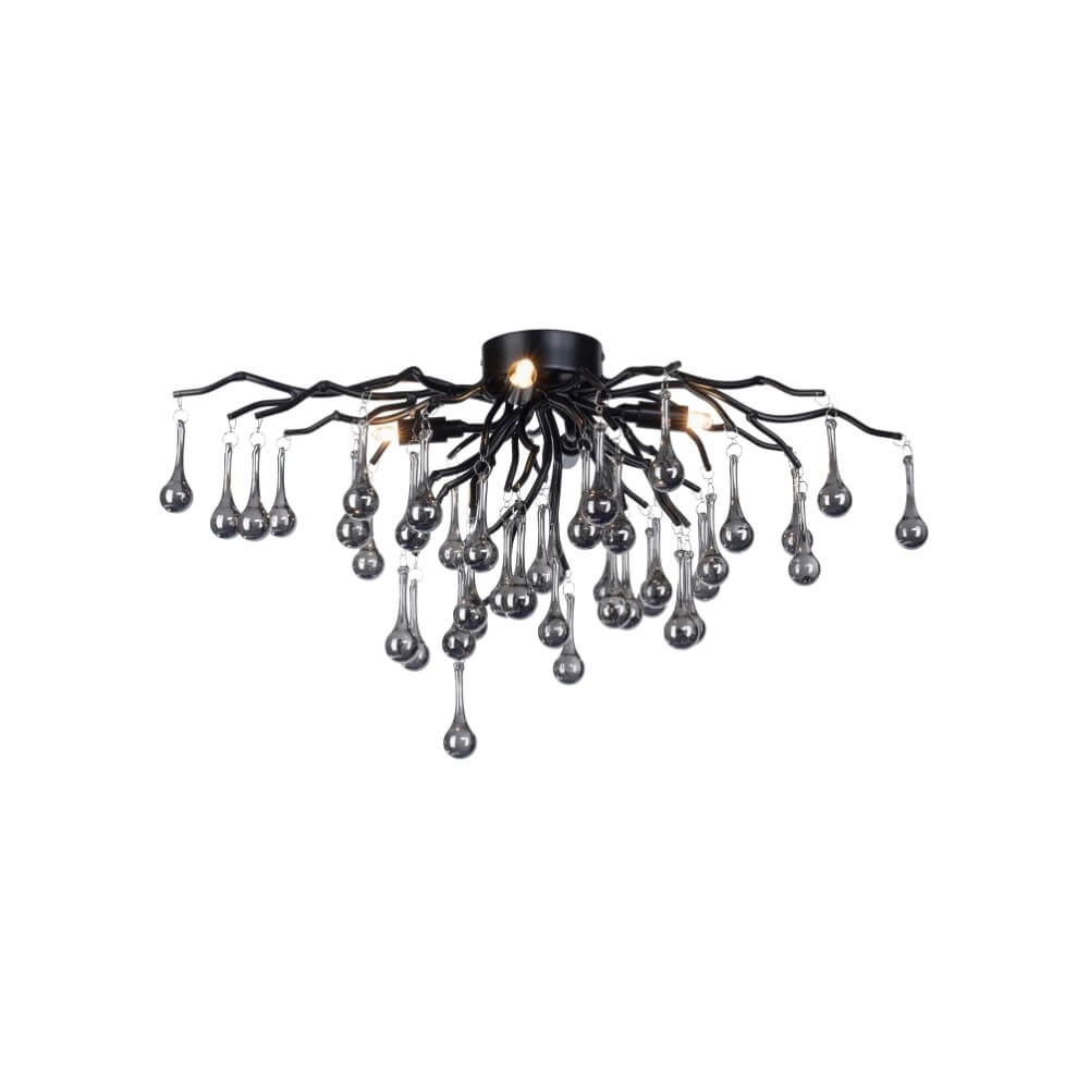 Kronleuchter Icicle schwarz 60cm Paul Neuhaus 4012248377574
