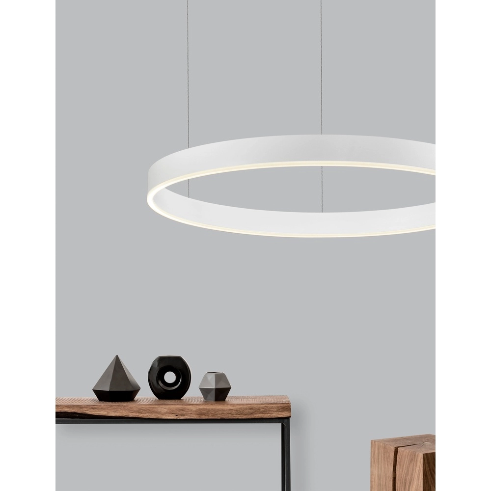 Pendelleuchte Motif weiß Ø 80cm 3000K Lyora 5212017421968