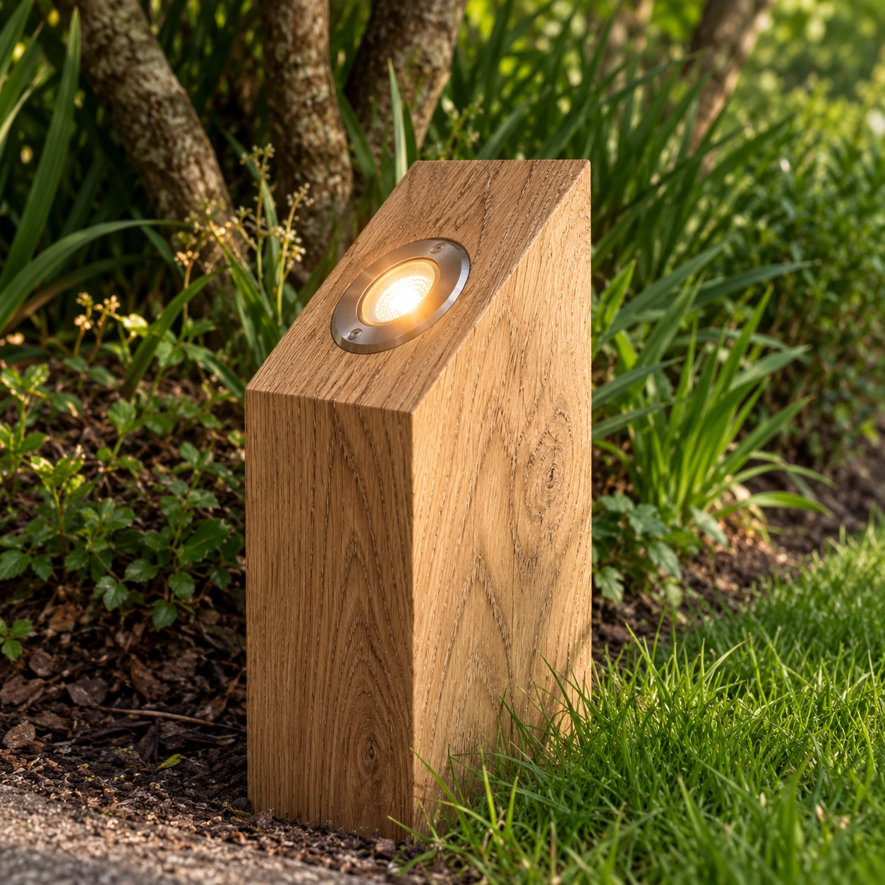 Holz-Uplighter Sotto Eiche – 40 cm – 2700.000 km