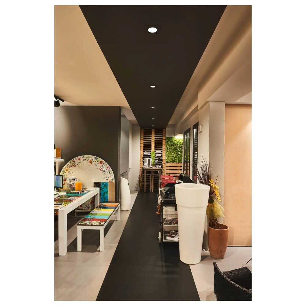 Montagering New Tria 95 quadratisch schwarz - ohne Beschlag SLV 4024163277211