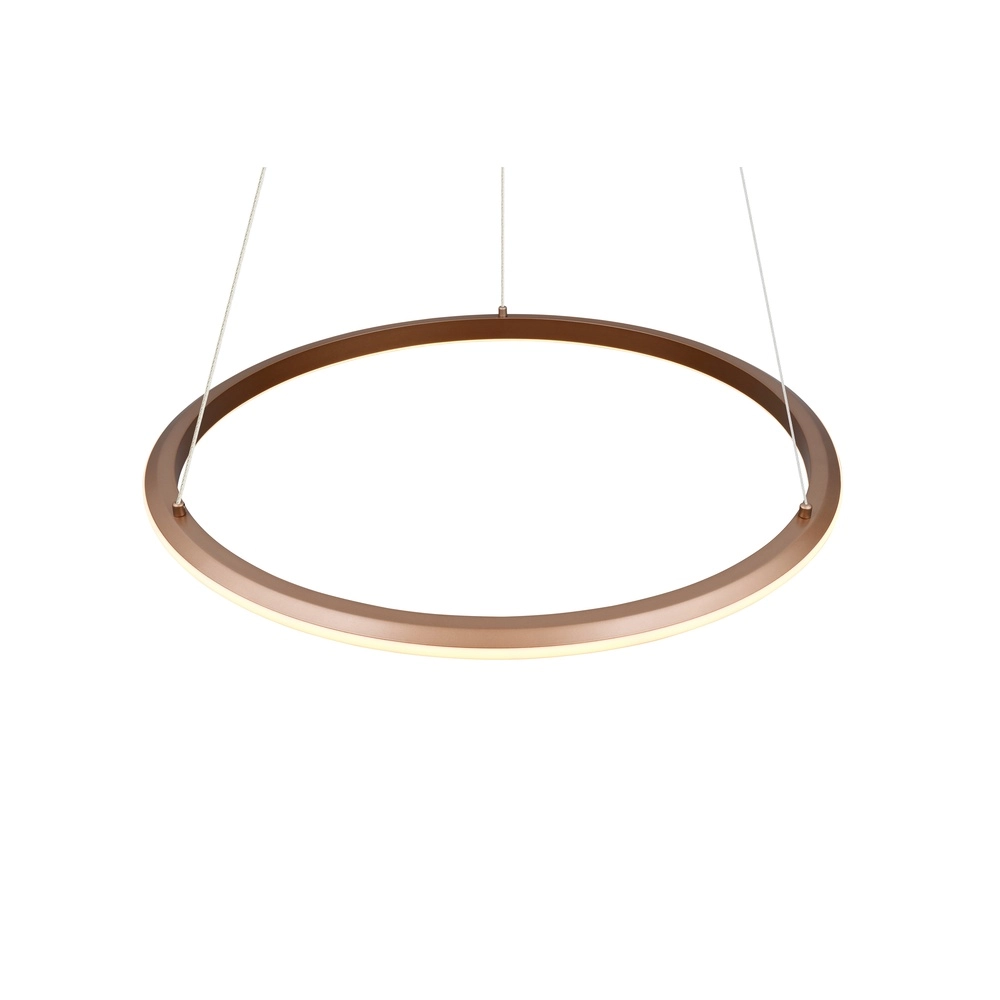 Pendelleuchte Amador mokkabraun Ø 75cm Trio 4017807664188