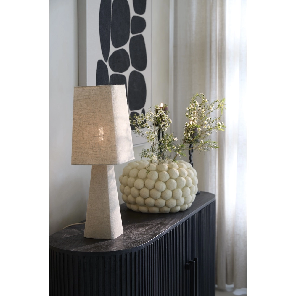 Leinentischlampe Mikko 58 cm – natürlich Light & Living 8717807758813