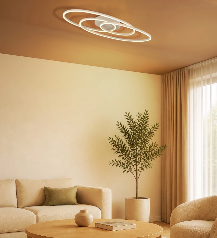 Design-Deckenlampe Spira Sandbraun Globo 9007371593347