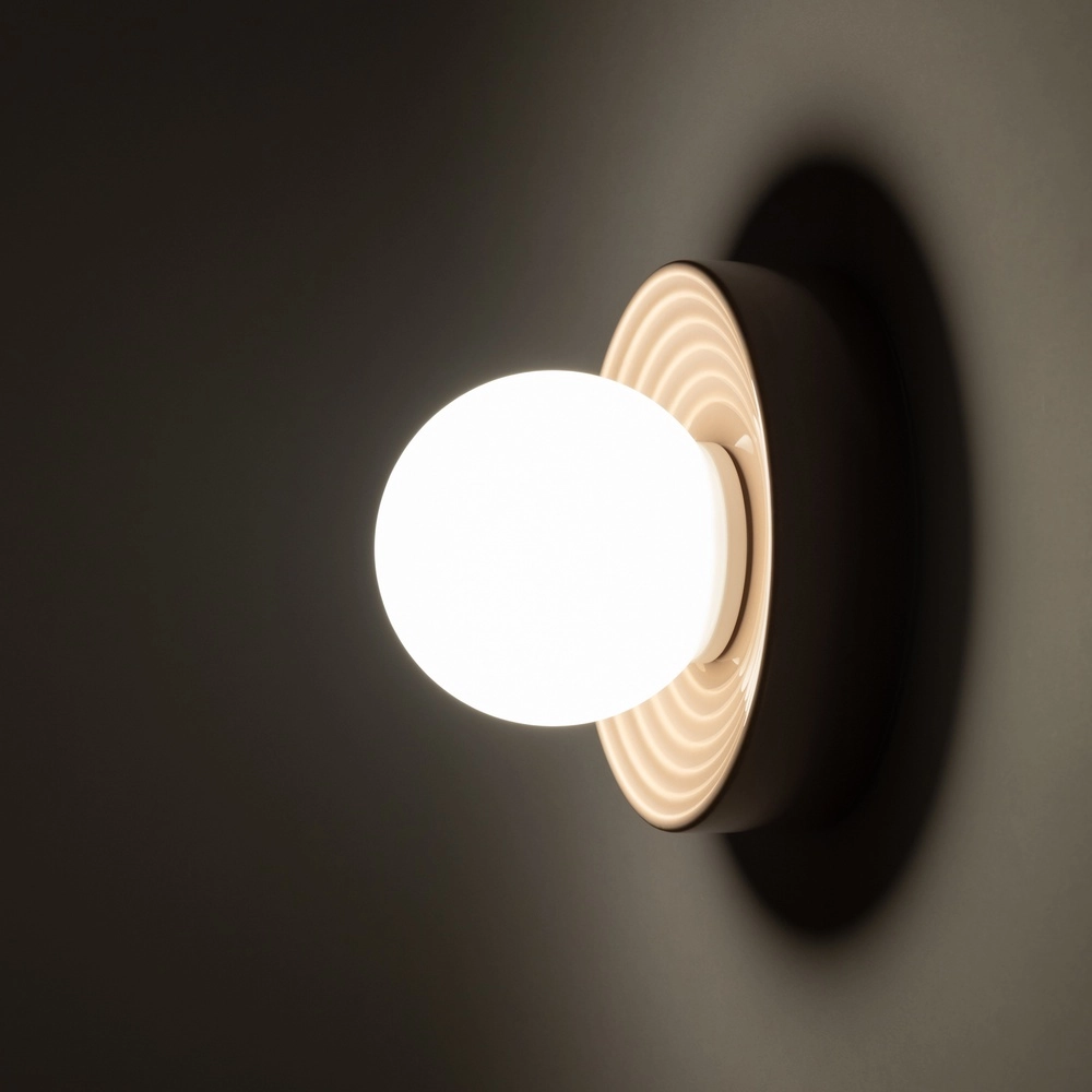 Design-Wandlampe Clay rosa Ø 16cm Lyora 5903139117487