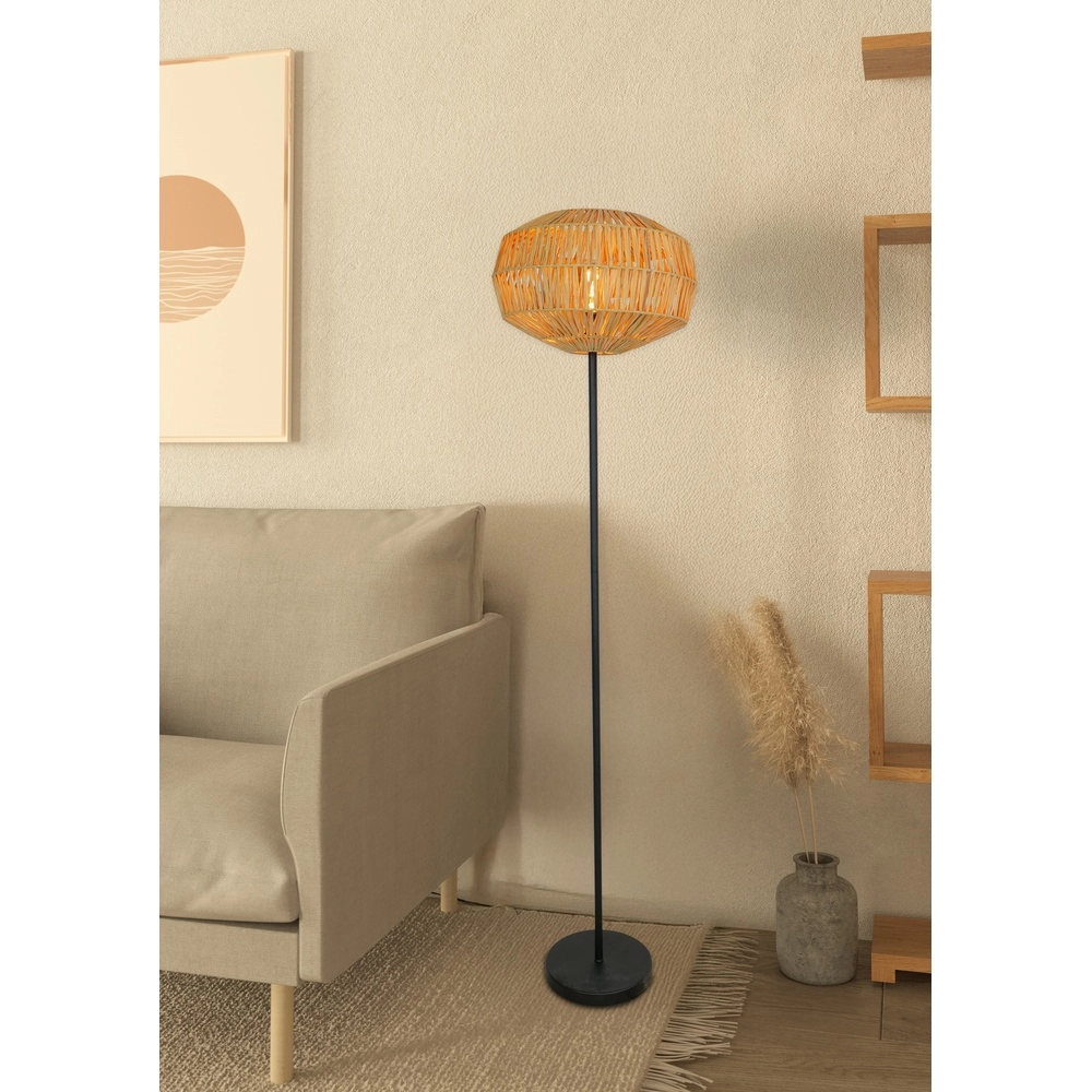 Stehleuchte aus Rattan Sheldon Ø 38cm Eglo 9008606359813