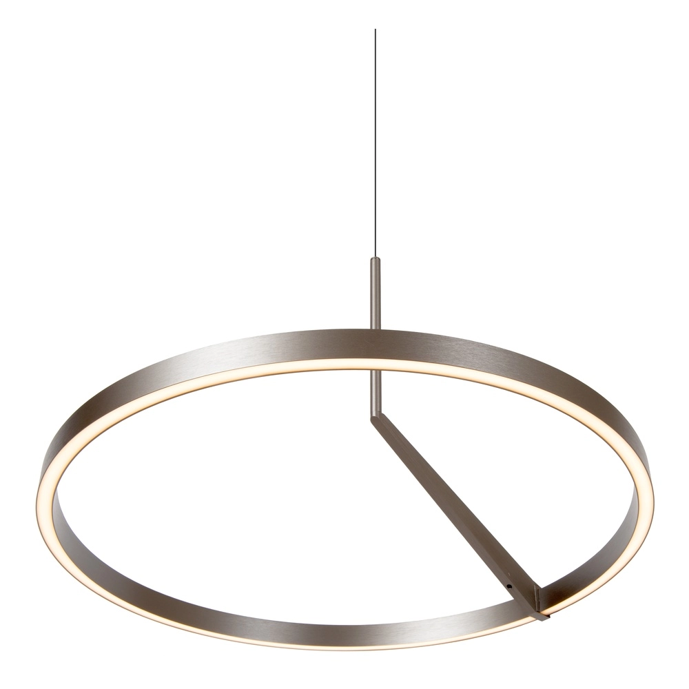 Elegante LED-Pendelleuchte Applause Gebürstetes Metall – Ø 60 cm Premium by Lucide 5411212221827