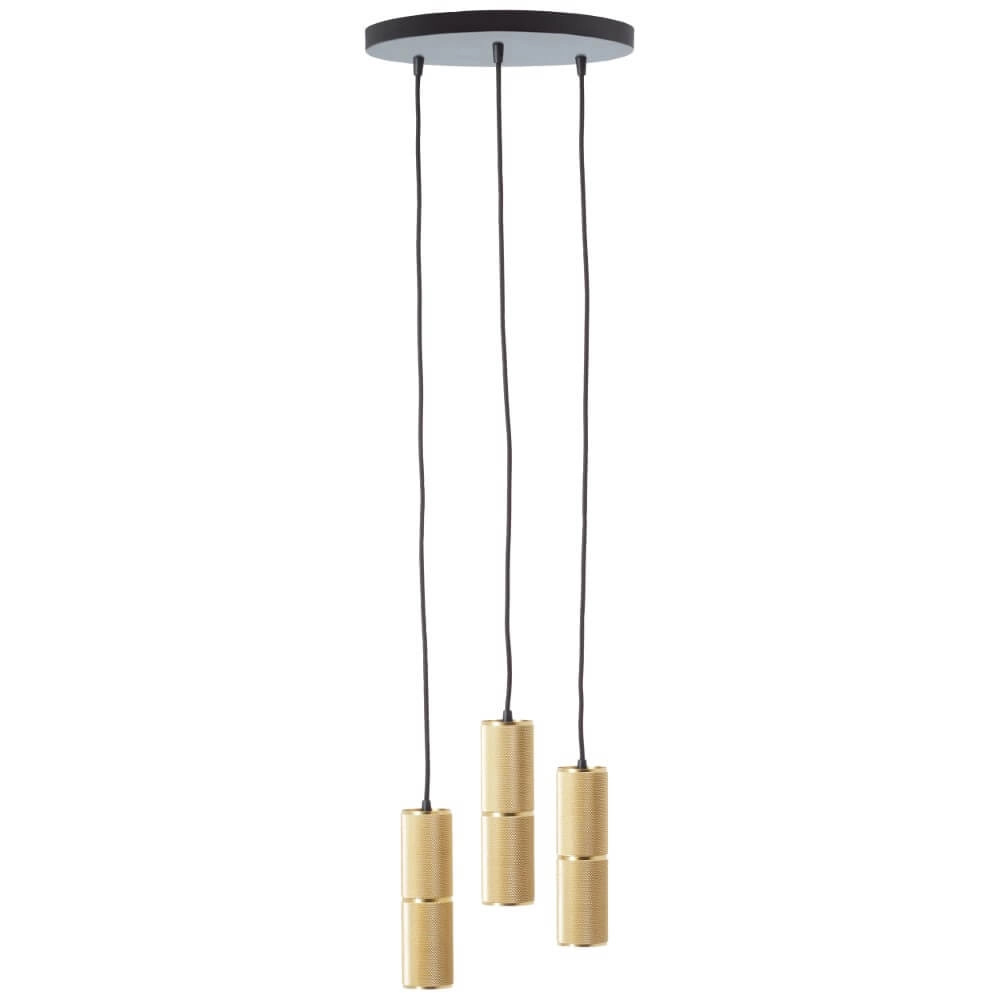 Hängelampe mit 3 Leuchten Marty Ø 30cm gold Brilliant 4004353438325