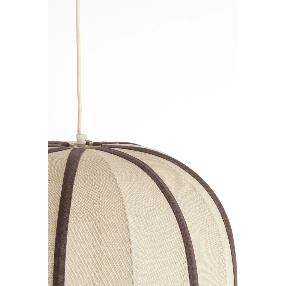 Japandi-Pendellampe Esmiria Ø 51cm – dunkelbraun Light & Living 8717807835958