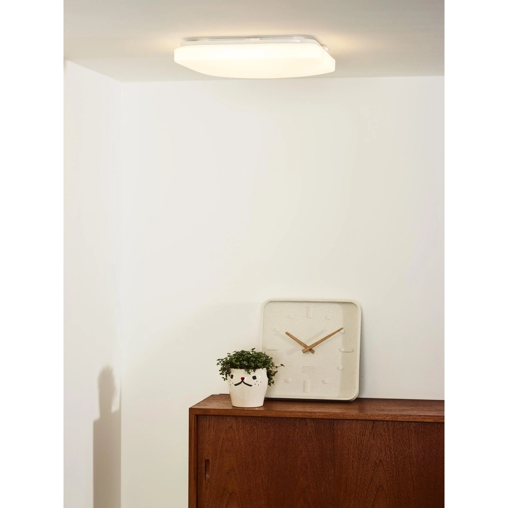 Quadratische Deckenlampe Otis 33 cm weiß