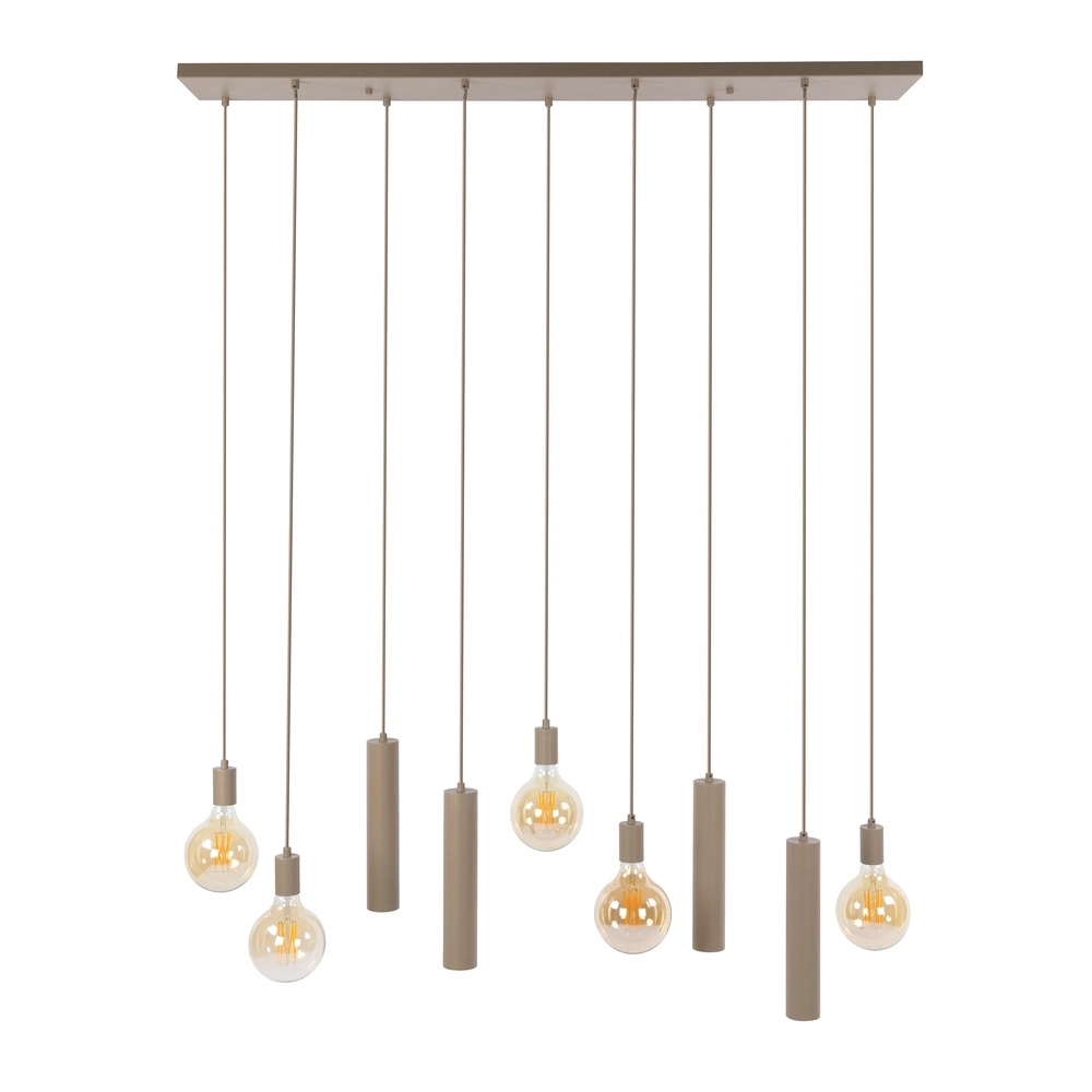 Design-Pendellampe Senso 9-helles Sandbraun Lyora 8716803515031