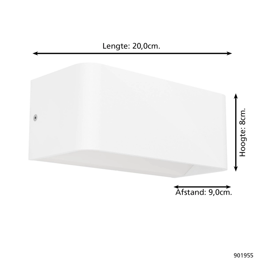 Intelligente Wandlampe Sania-Z Weiß – LED – 20 cm Eglo 9008606361663