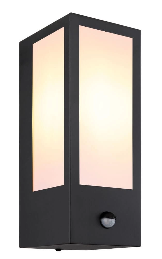 Wandlampe Gundula mit Sensormilchglas
