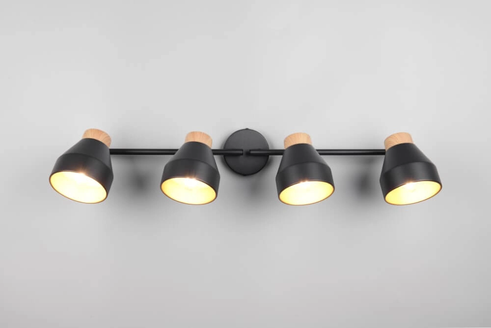 Design Deckenleuchte 4-flammig Valentin schwarz Trio 4017807637434