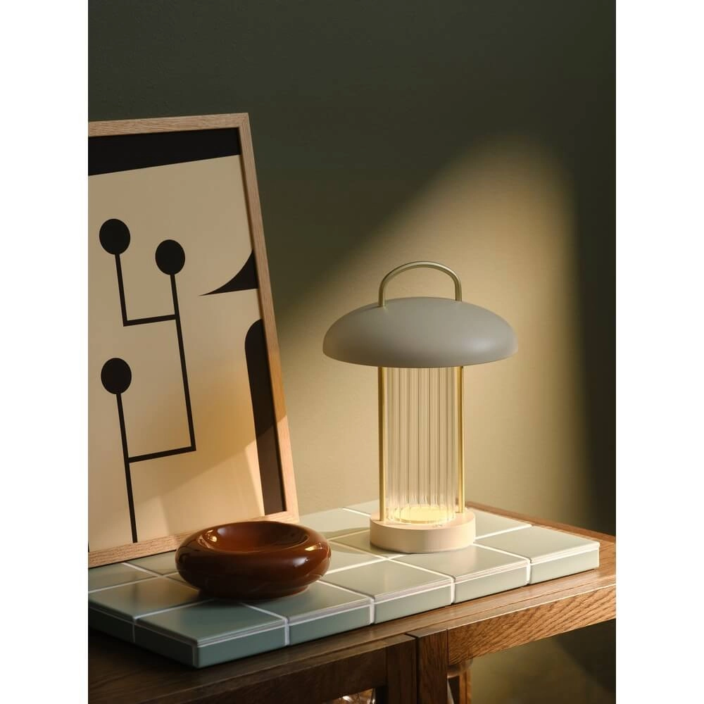 Tischlampe Mirano Sand Braun Wiederaufladbar Nordlux 5704924024603