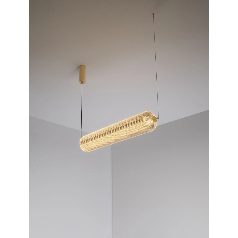 Einzigartige Pendellampe Klelia Horizontales Gold Lyora 5212017452696