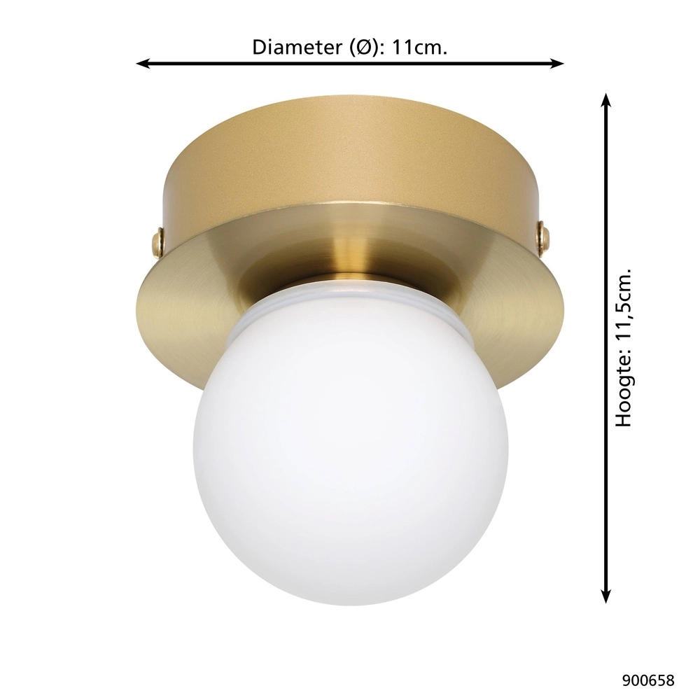 Messing-Deckenlicht Mosiano Ø 11,5 cm Eglo 9008606286089