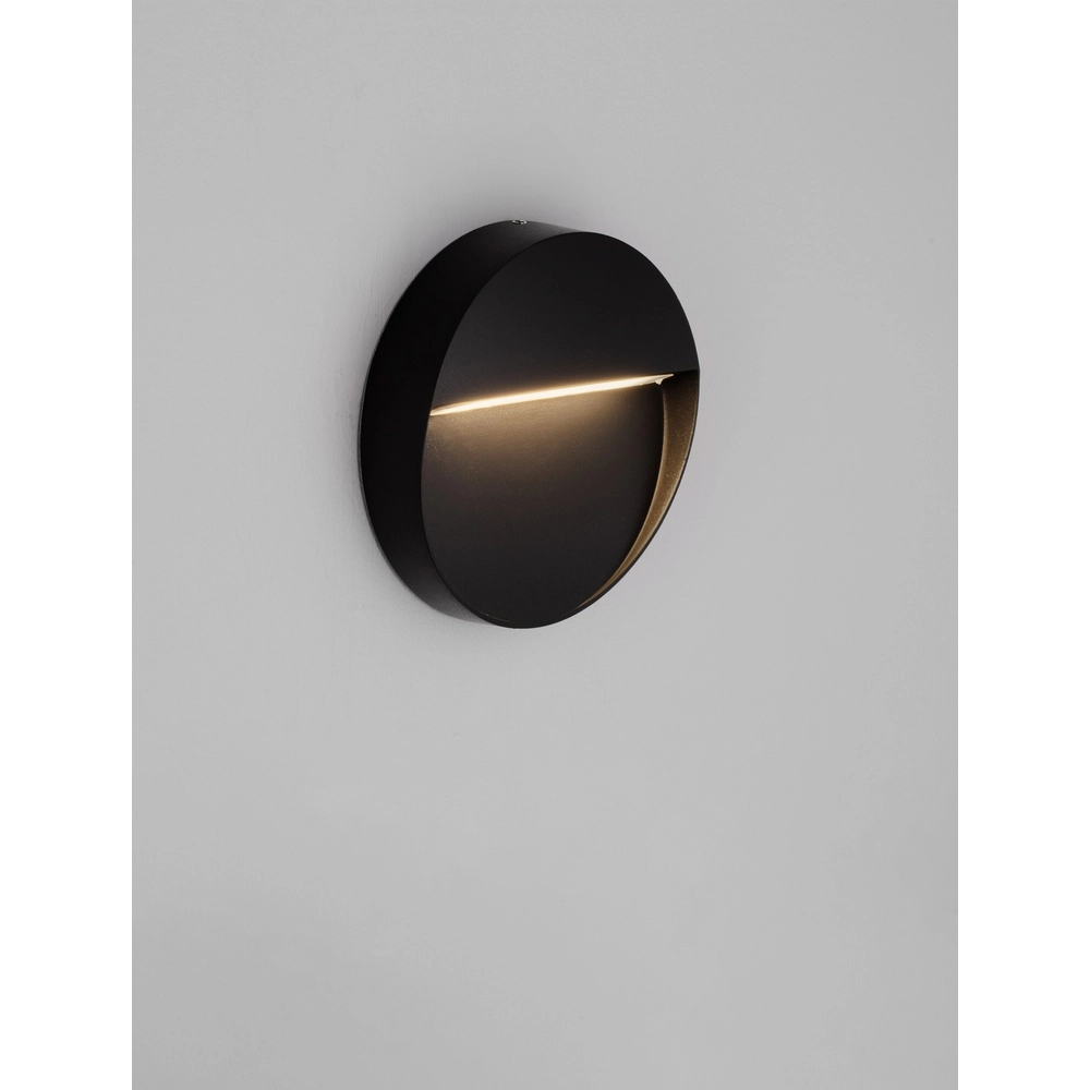 Runde Wandleuchte Nectar Design anthrazit